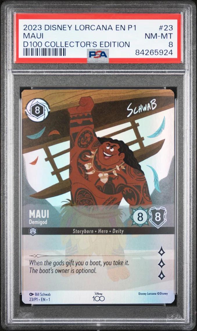 2023 #23 MAUI PSA 8 Disney Lorcana EN P1-Promo