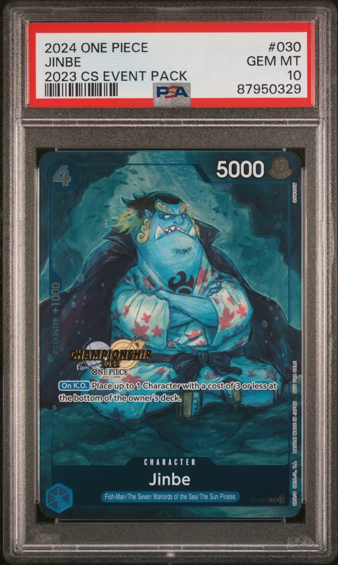 2024 #030 Jinbe PSA 10 One Piece Championship 2023 Event Pack