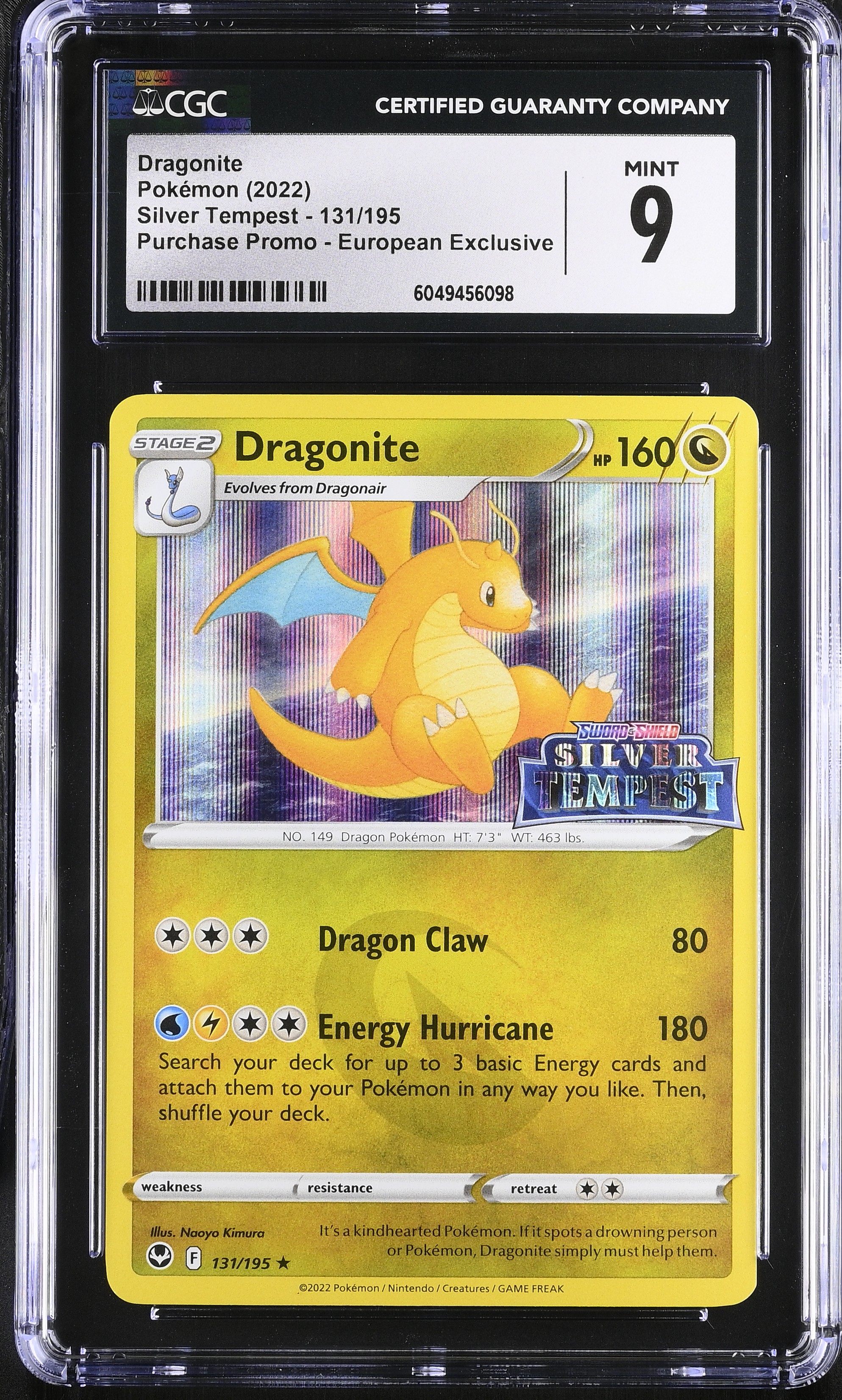 2022 #131 Dragonite CGC 9 Silver Tempest - English