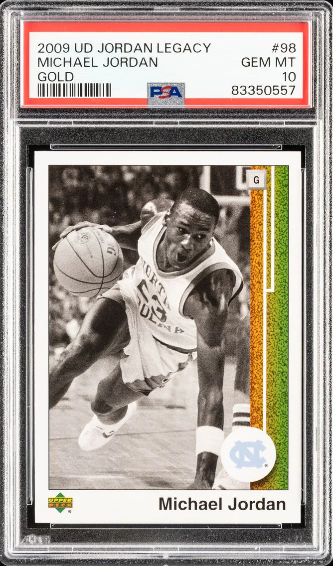 2009 #98 MICHAEL JORDAN PSA 10 UPPER DECK JORDAN LEGACY GOLD