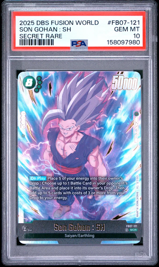 2025 #FB07-121 Son Gohan : SH PSA 10 Dragon Ball Super Card Game Fusion World Wish for Shenron