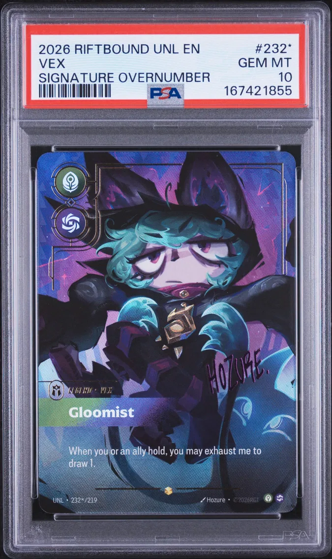 2026 #232* Vex - Gloomist PSA 10 Riftbound: League of Legends Unl-Unleashed