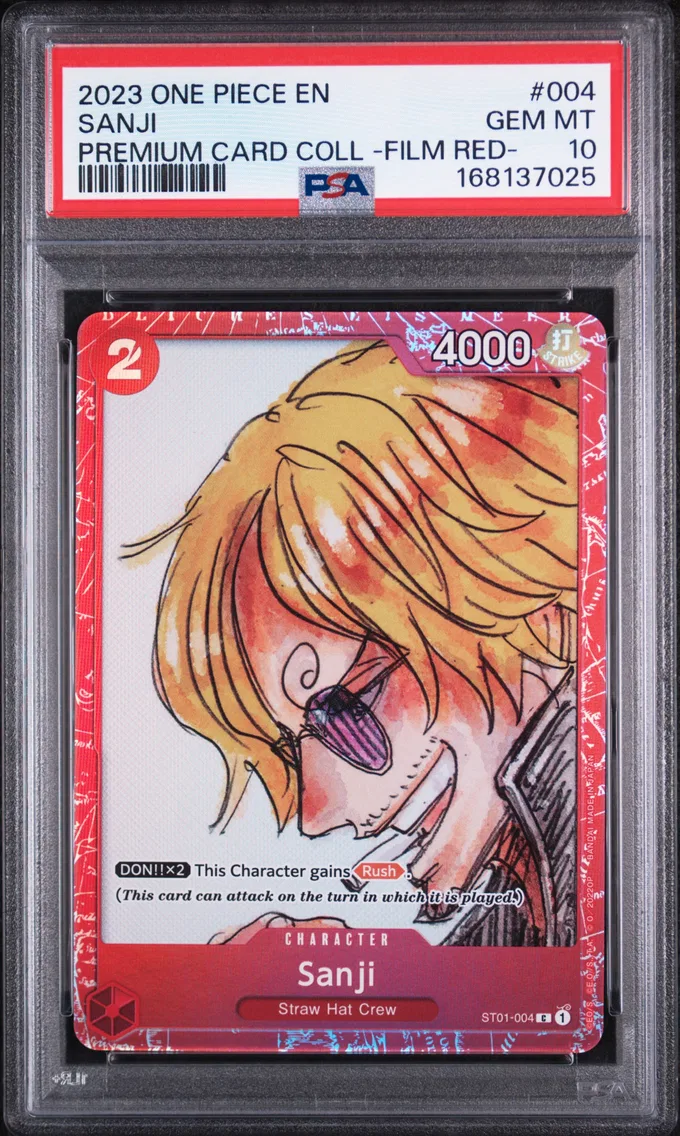 2023 #004 Sanji PSA 10 One Piece Premium Card Collection -One Piece Film Red-