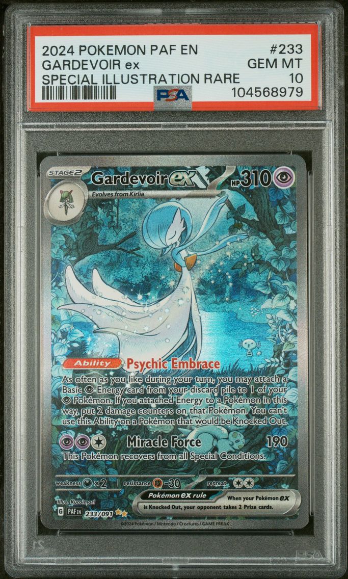 2024 #233 Gardevoir EX PSA 10 Paf EN-Paldean Fates Pokemon