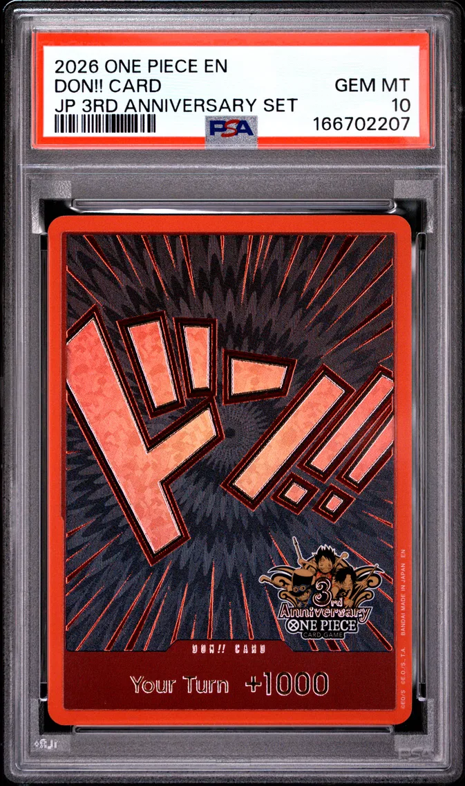 2026 #NA Don!! Card PSA 10 One Piece Japanese 3rd Anniversary Set