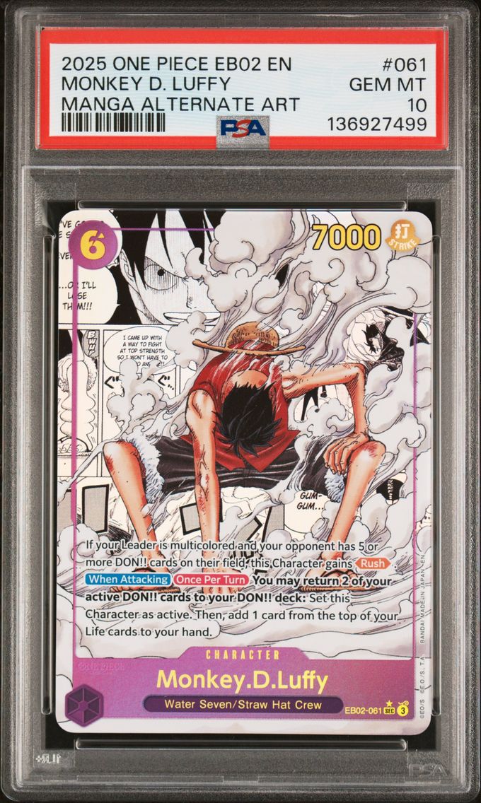 2025 #061 Monkey D. Luffy PSA 10