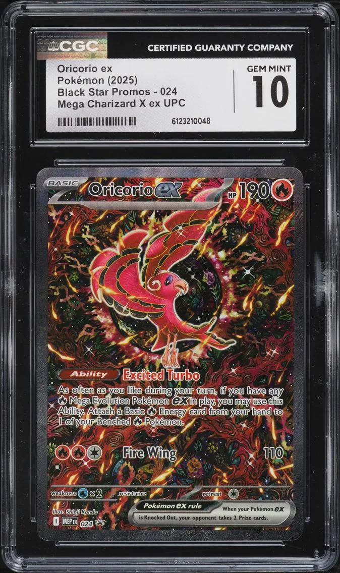 2025 Pokemon Mega Evolution Promo Ultra Premium Alt Art Oricorio EX #24 CGC 10 GEM MINT