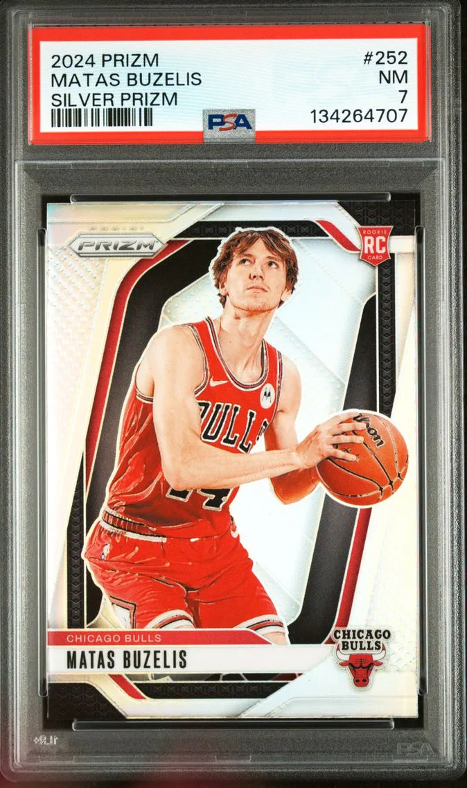2024 #252 Matas Buzelis PSA 7 Panini Prizm