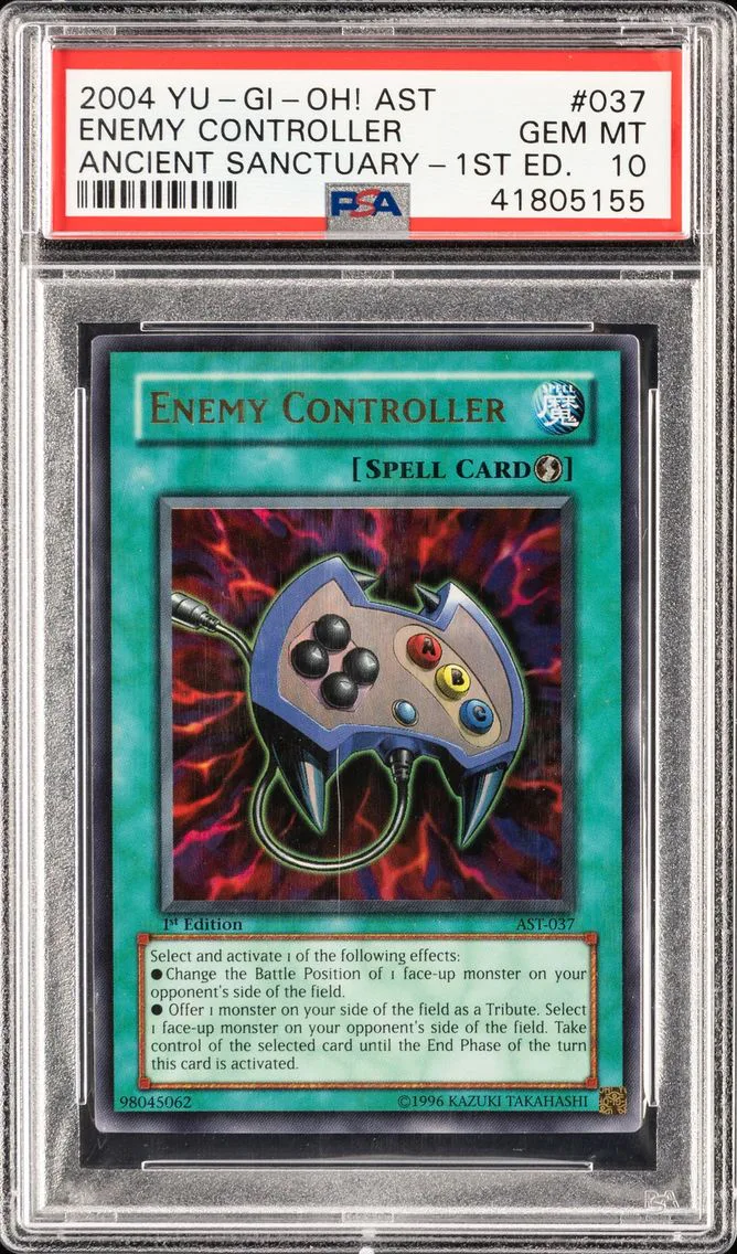 2004 YU-GI-OH ANCIENT SANCTUARY 1ST EDITION ENEMY CONTROLLER AST-EN037 PSA 10