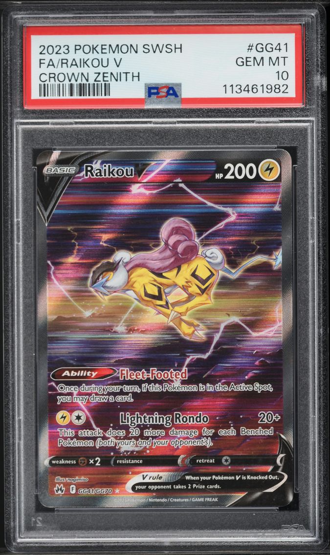 2023 #GG41 Full Art/Raikou V PSA
