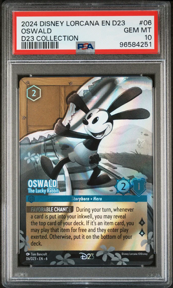 2024 #06 OSWALD PSA 10 Disney Lorcana EN D23-D23 Expo Promo