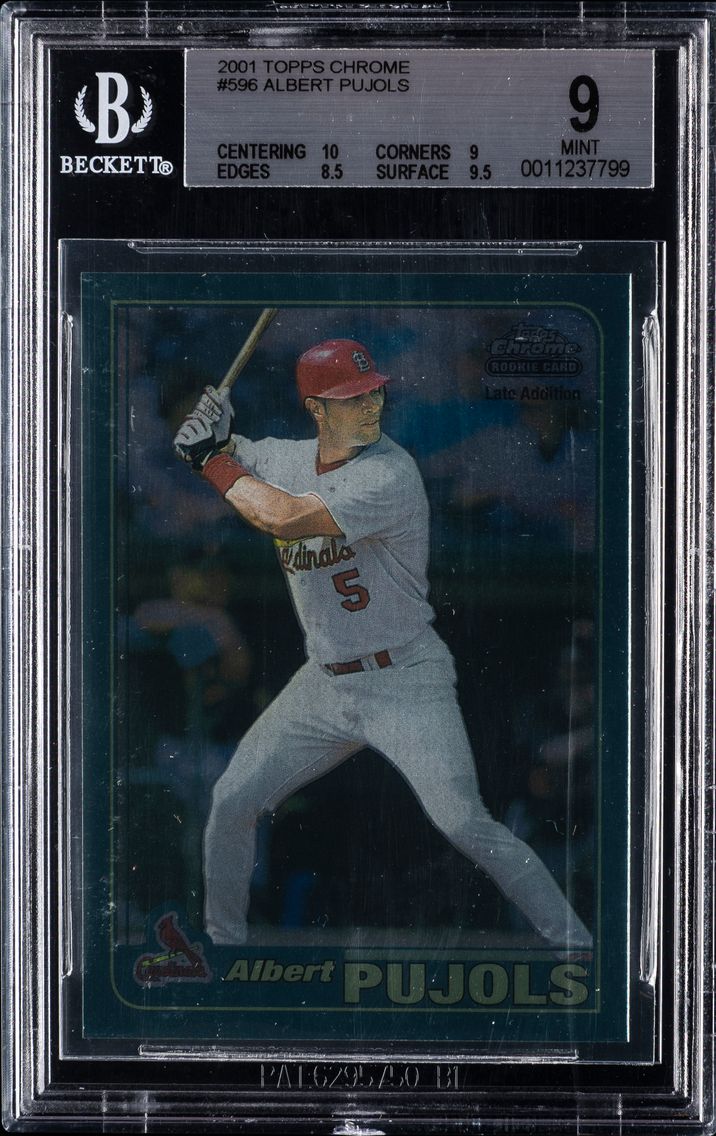 2001 #596 Albert Pujols BGS 9 To