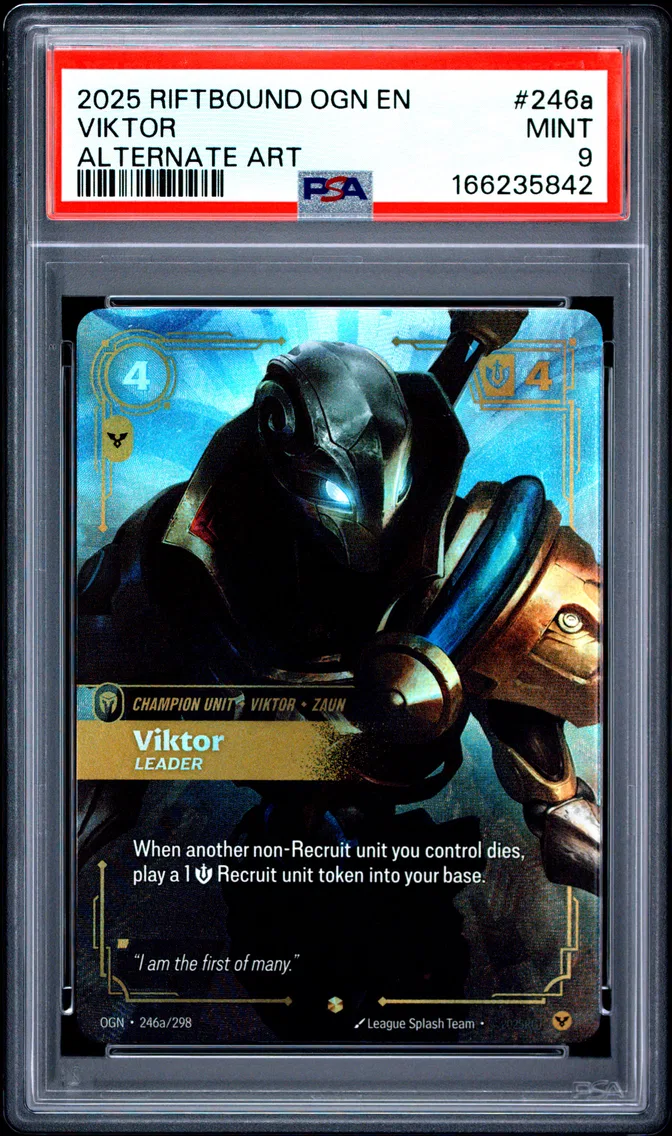 2025 #246a Viktor - Leader PSA 9 Riftbound: League of Legends Ogn-Origins