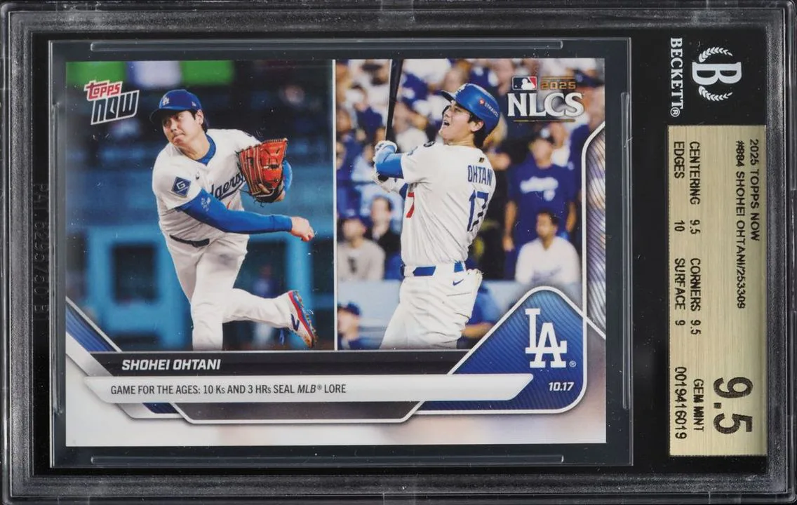 2025 Topps Now Shohei Ohtani #884 BGS 9.5 GEM MINT