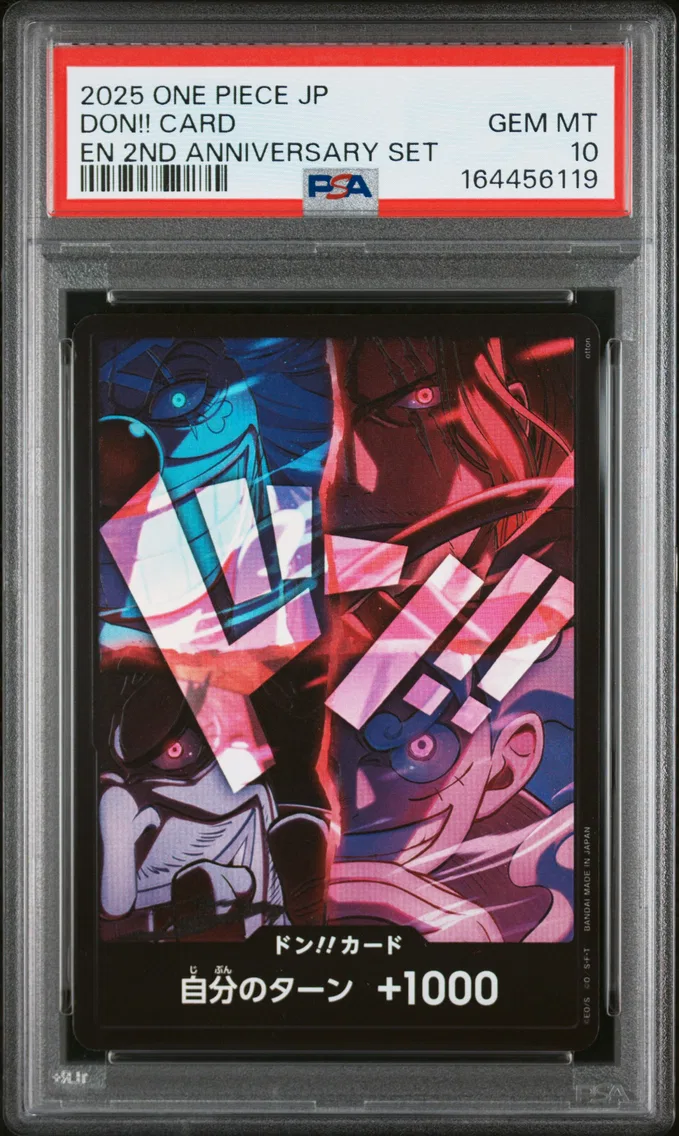 2025 #NA Don!! Card PSA 10 One Piece Japanese English Version 2nd Anniversary Set