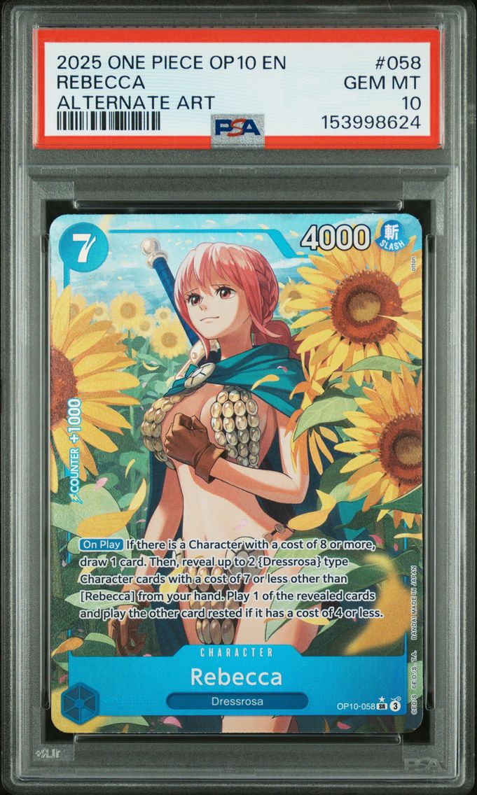 2025 #058 Rebecca PSA 10 One Piece OP10-Royal Blood