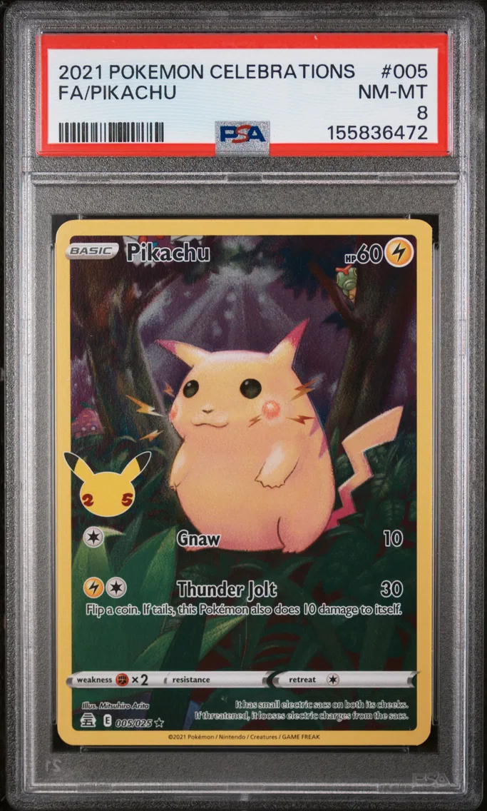 2021 #005 Full Art/Pikachu PSA 8 Celebrations