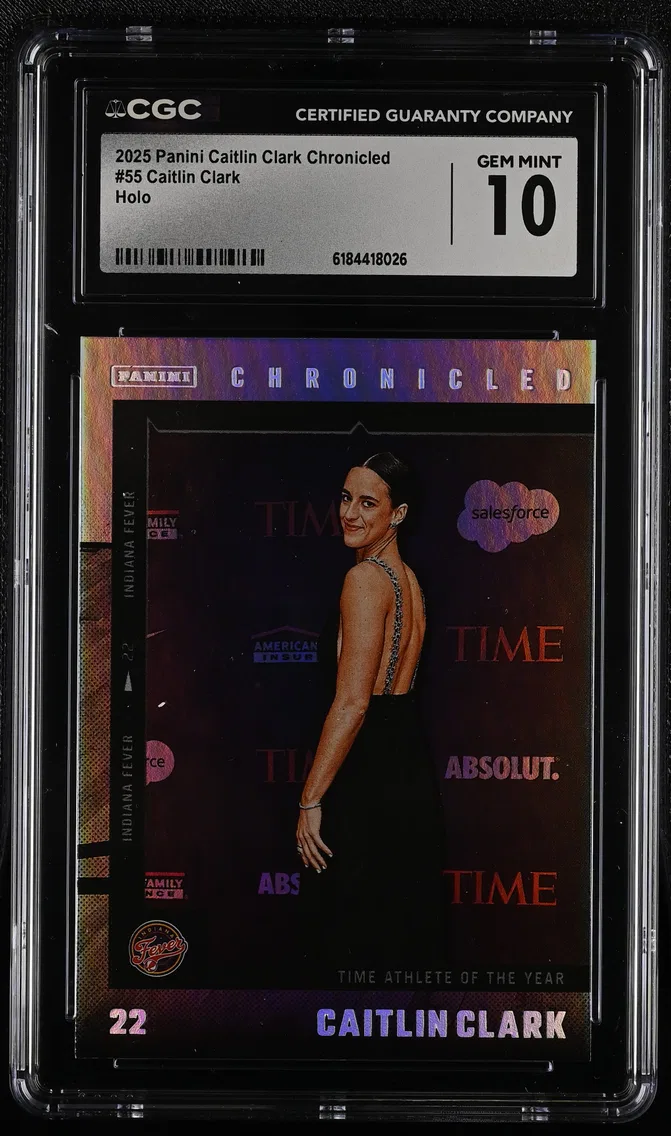 2025 #55 Caitlin Clark CGC 10 Panini Caitlin Clark Chronicled