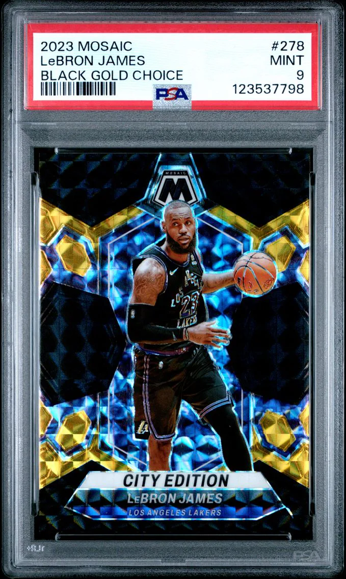 2023 #278 LeBron James PSA 9 Panini Mosaic