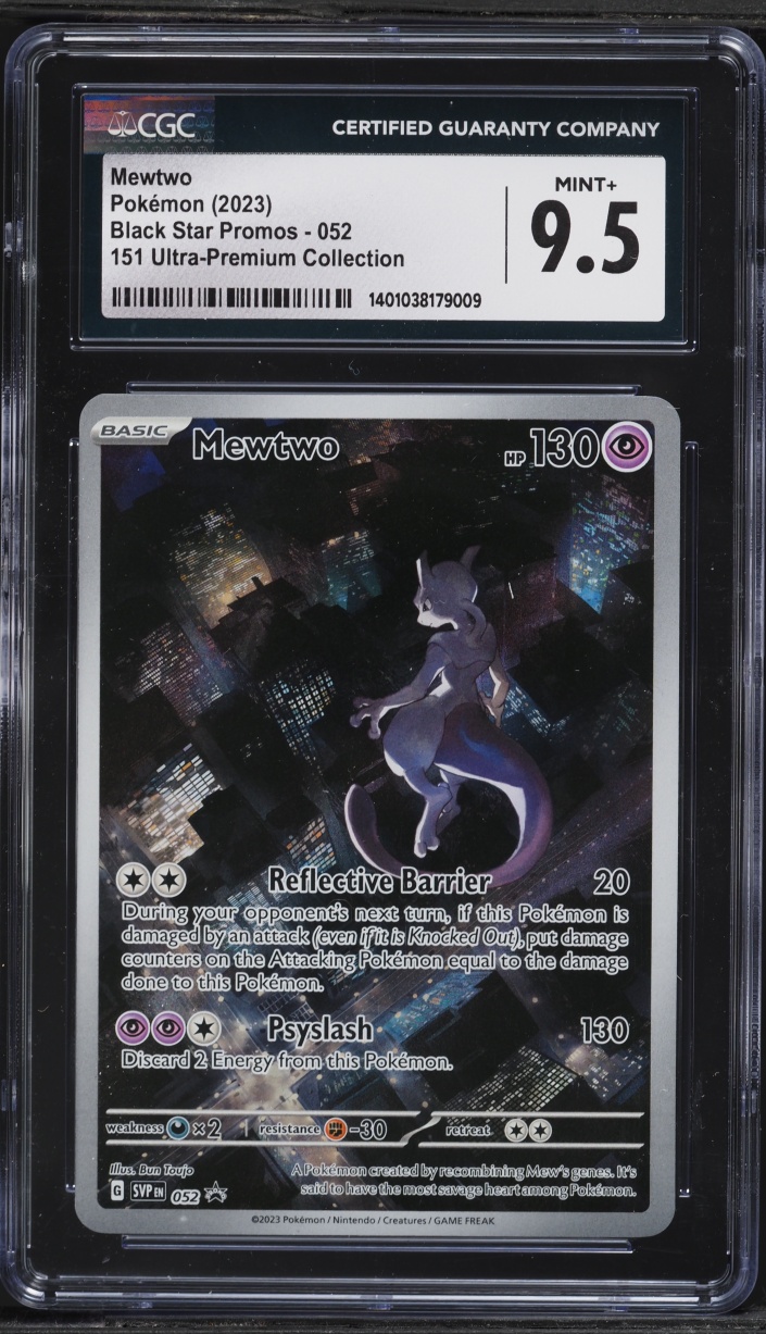 Scarlet & Violet Black Star Promo Ultra Premium Alt Art Mewtwo MINT+