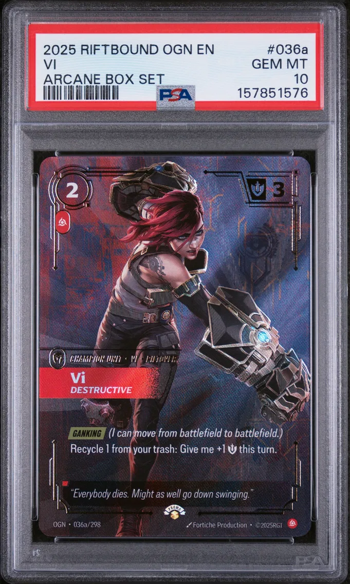 2025 #036a VI - Destructive PSA 10 Riftbound: League of Legends Ogn-Origins