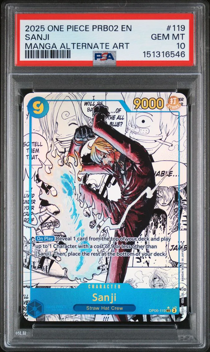2025 #119 Sanji PSA 10 One Piece