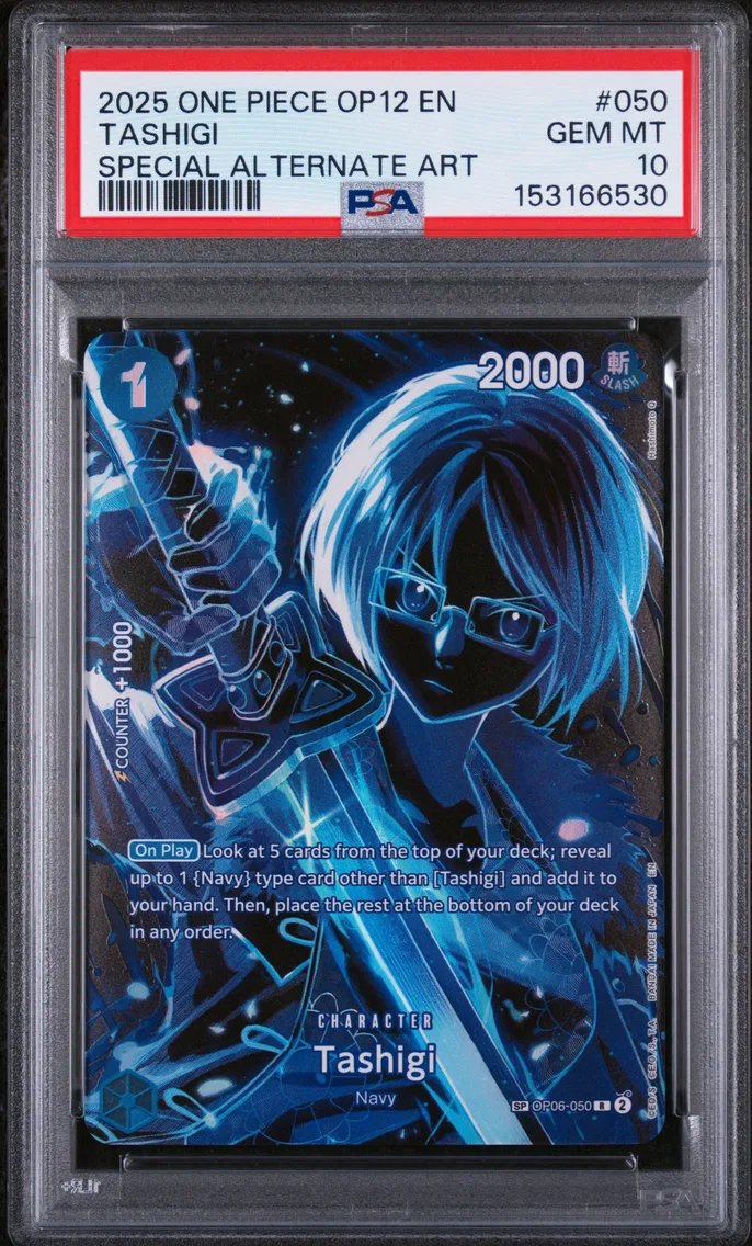 2025 #050 Tashigi PSA 10 One Piece OP12-Legacy of the Master