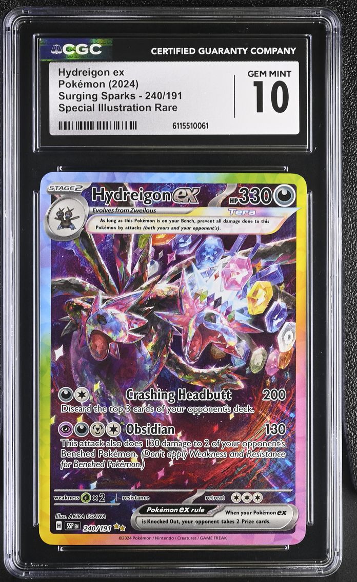 2024 #240 Hydreigon ex CGC 10 Surging Sparks - SSP EN - English