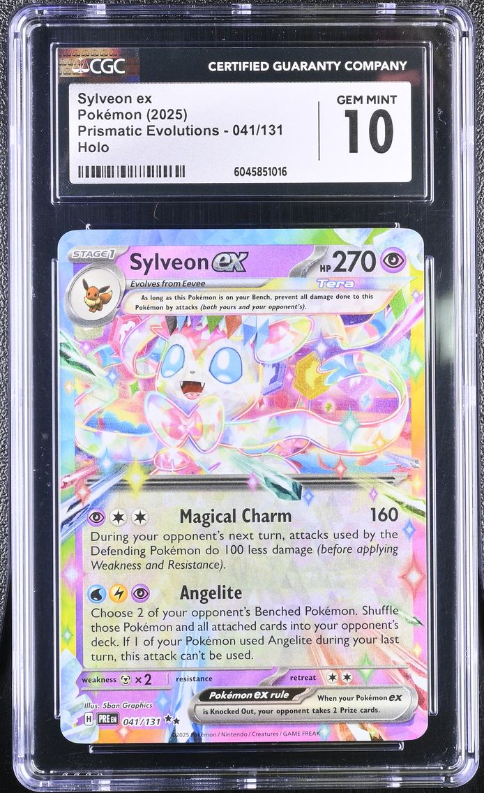 2025 #041 Sylveon ex CGC 10 Prismatic Evolutions - PRE EN - English