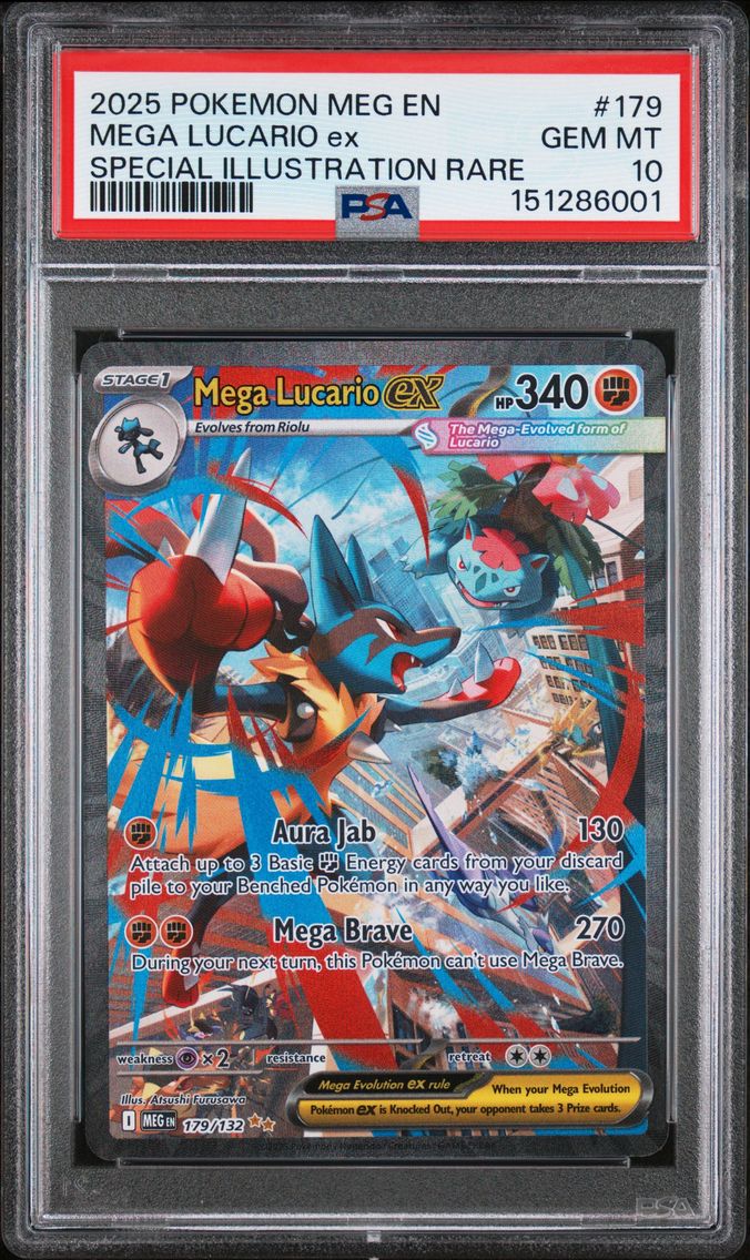 2025 #179 Mega Lucario EX PSA 10