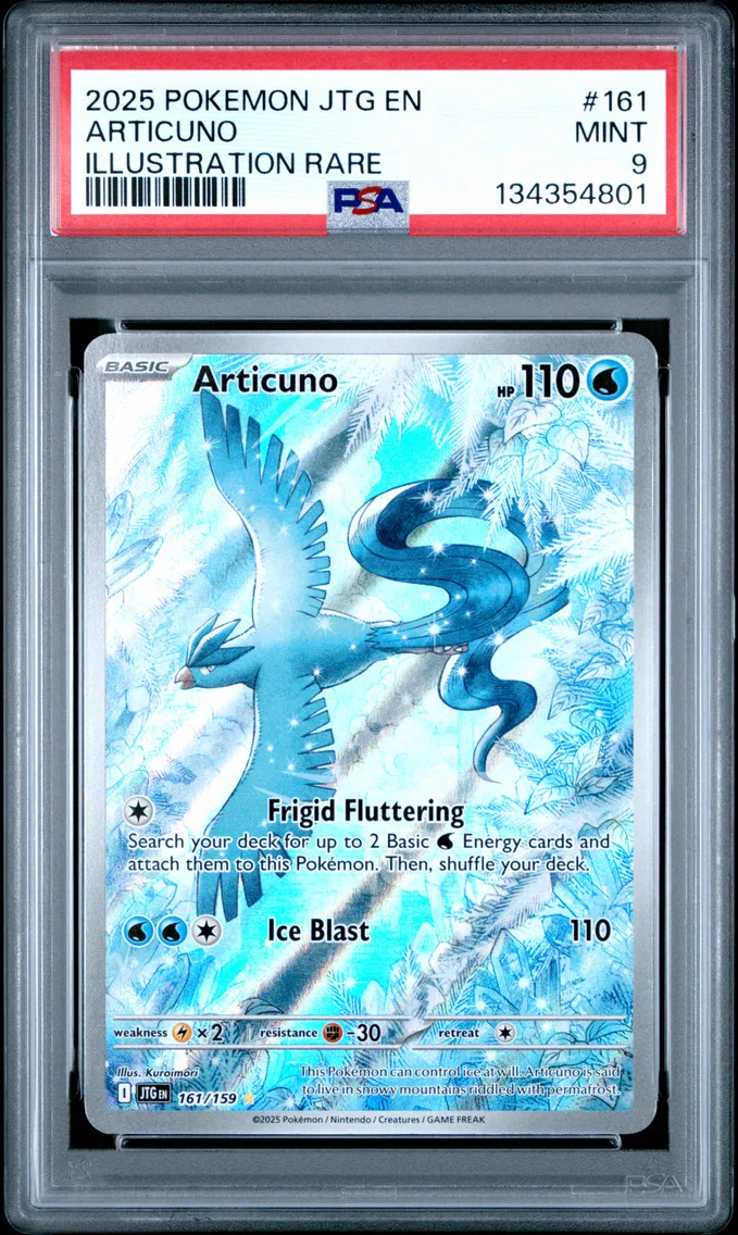 2025 #161 Articuno PSA 9 Jtg EN-