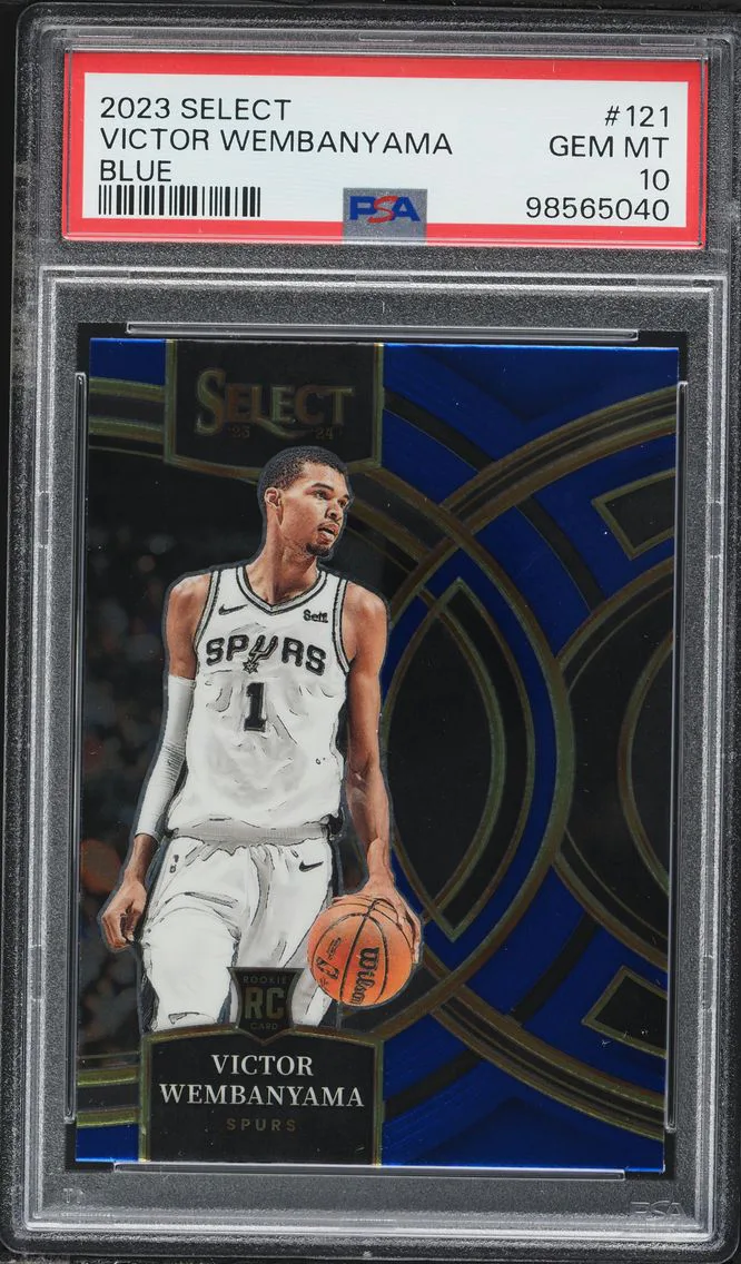 2023 #121 Victor Wembanyama PSA 10 Panini Select Basketball