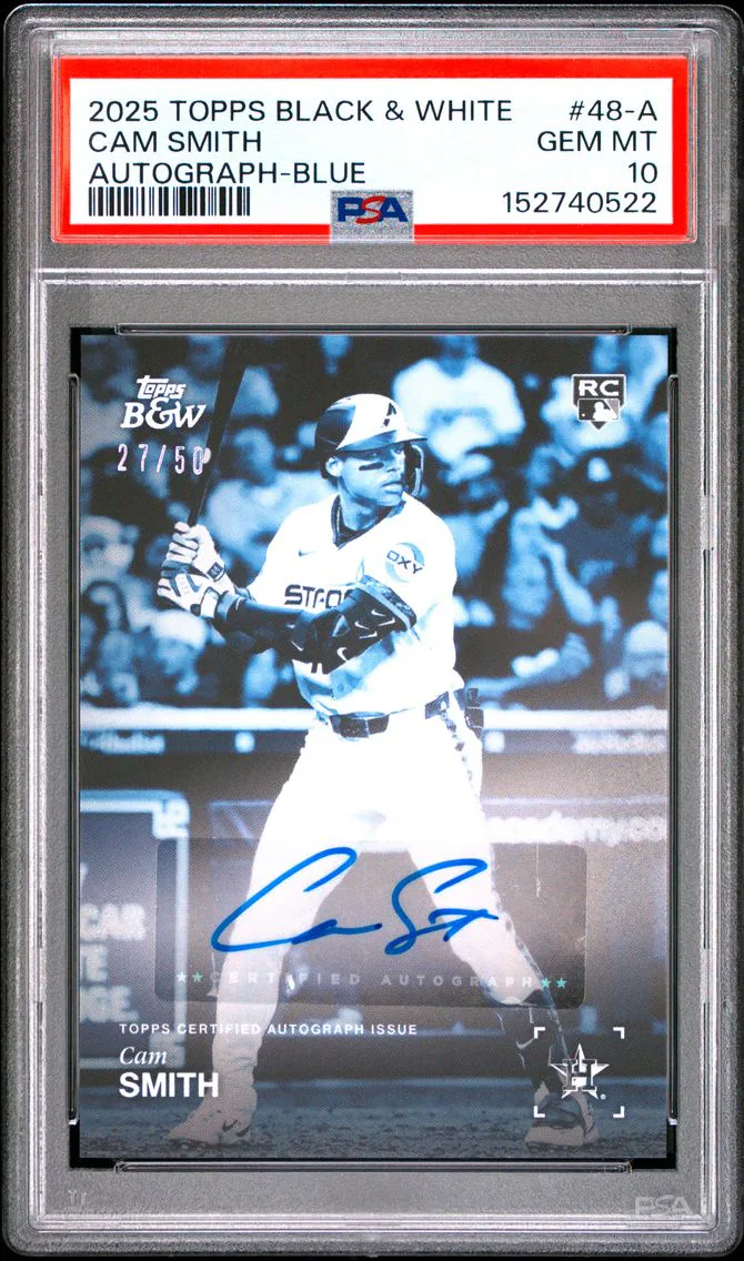 2025 #48-A Cam Smith PSA 10 Topps Black and White