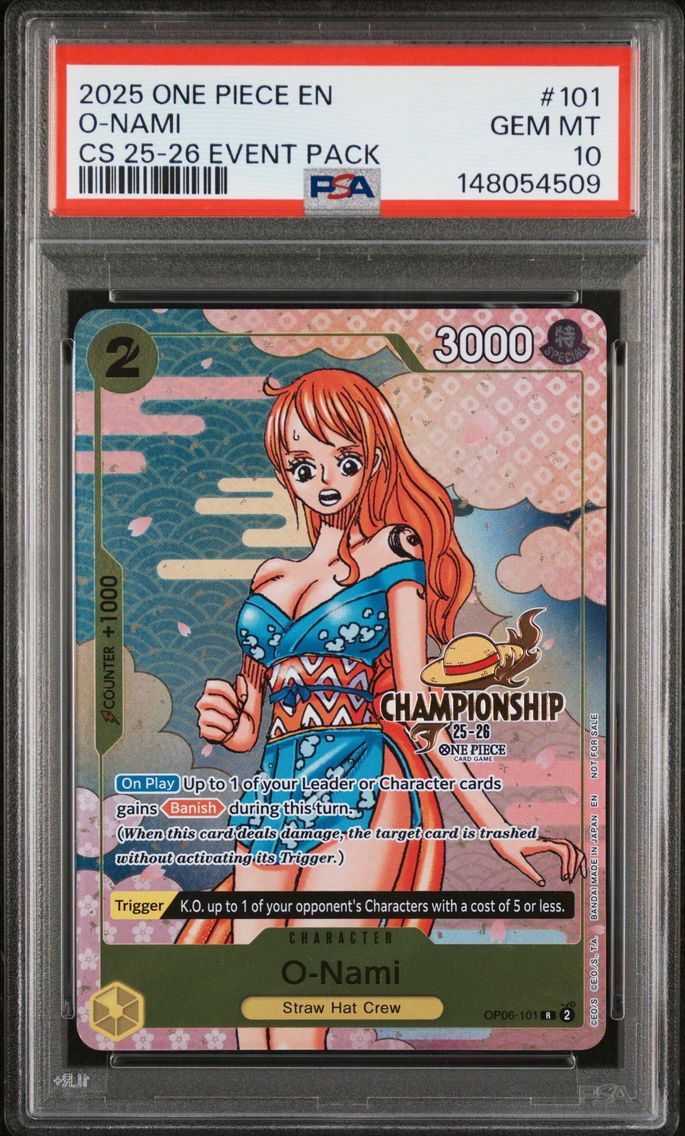 2025 #101 O-Nami PSA 10 One Piece Championship 2025-26 Event Pack