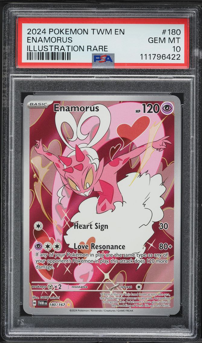 2024 #180 Enamorus PSA 10 Twm EN-Twilight Masquerade Pokemon