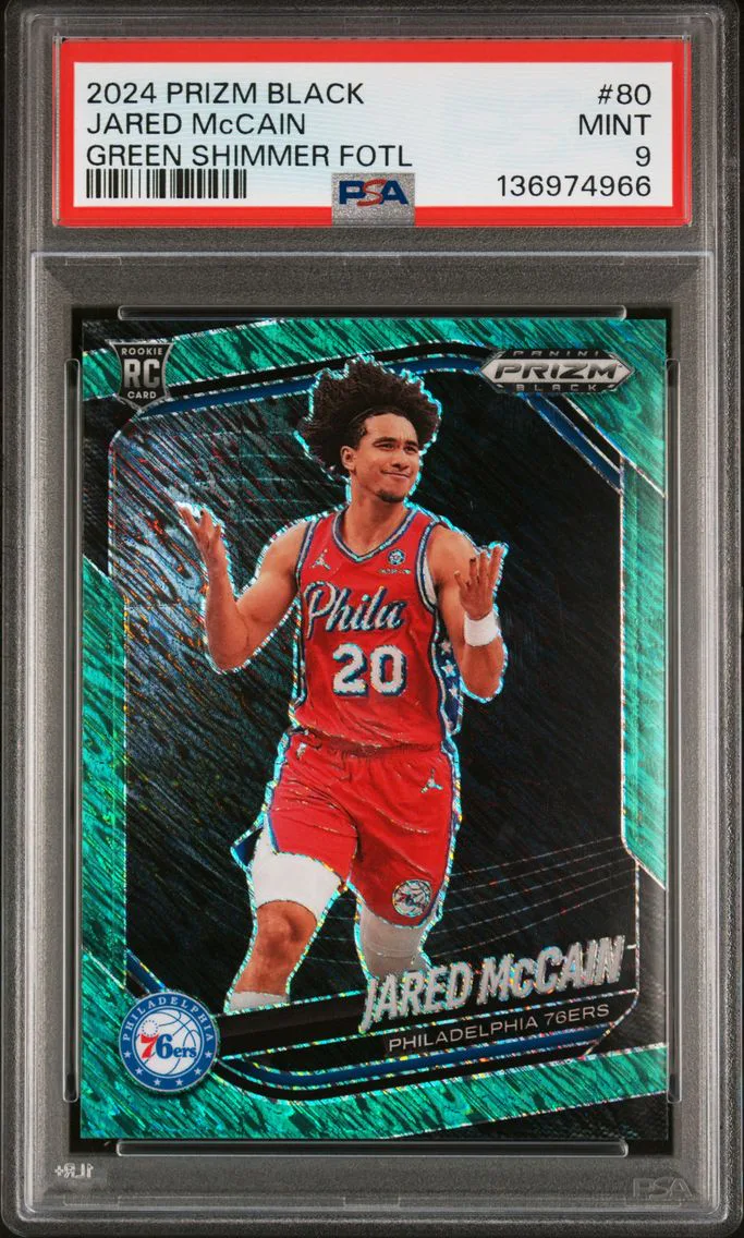 2024 #80 Jared McCain PSA 9 Panini Prizm Black