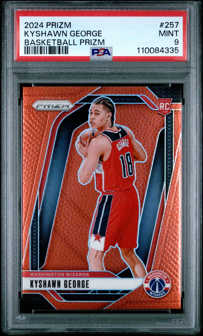 2024 #257 Kyshawn George PSA 9 Panini Prizm