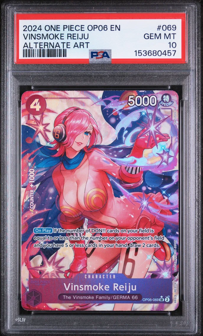 2024 #069 Vinsmoke Reiju PSA 10 One Piece OP06-Wings of the Captain