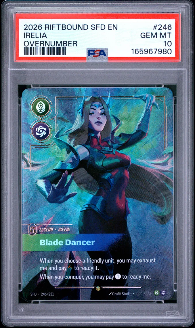 2026 #246 Irelia - Blade Dancer PSA 10 Riftbound: League of Legends Sfd-Spiritforged
