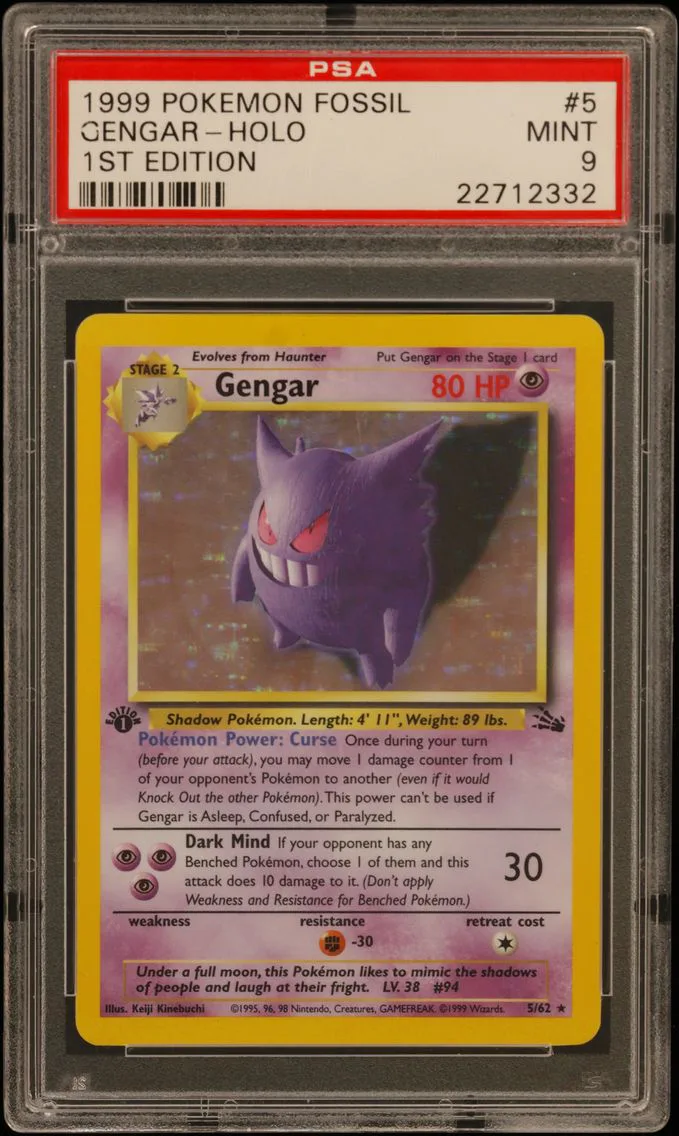 1999 #5 Gengar-Holo 1st Edition 