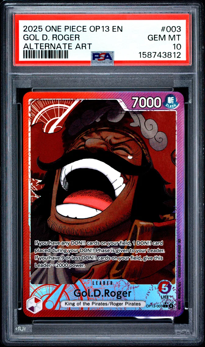 2025 #003 Gol D. Roger PSA 10 One Piece OP13-Carrying on His Will
