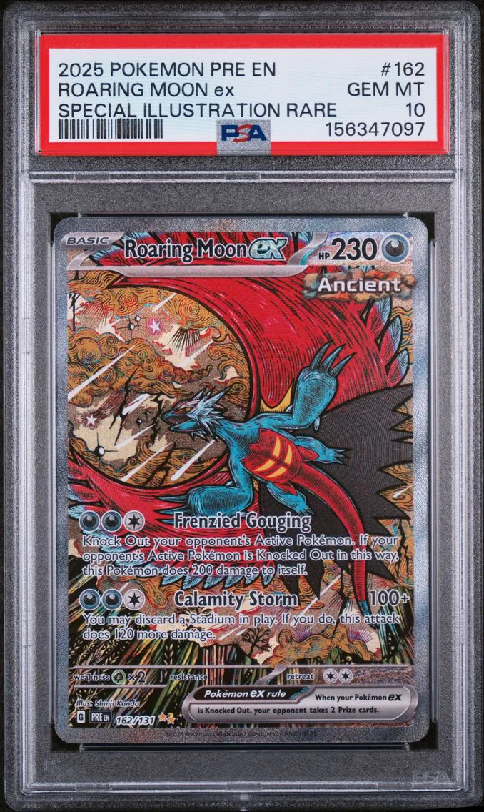 2025 #162 Roaring Moon EX PSA 10 Pre EN-Prismatic Evolutions