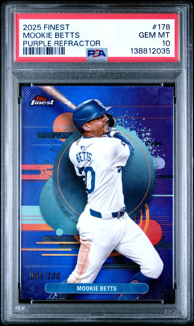 2025 #178 Mookie Betts PSA 10 Topps Finest