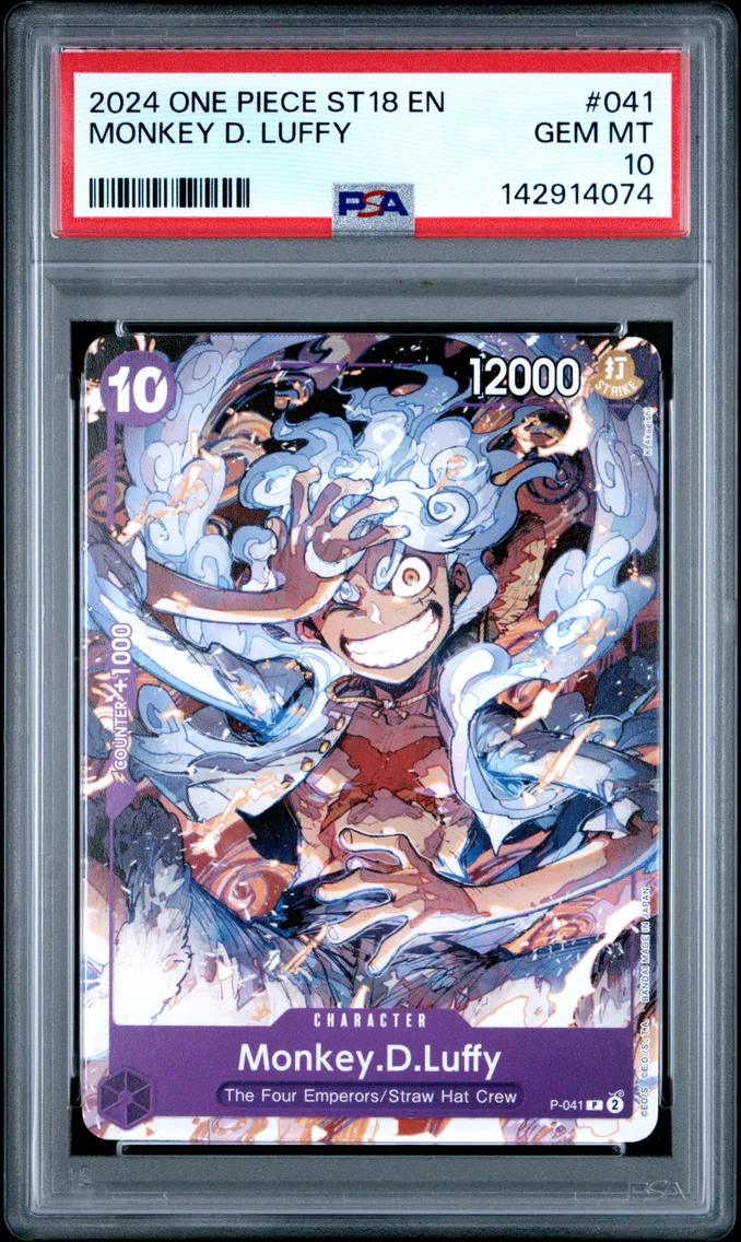 2024 #041 Monkey D. Luffy PSA 10 One Piece Starter Deck ST18-Purple Monkey D. Luffy
