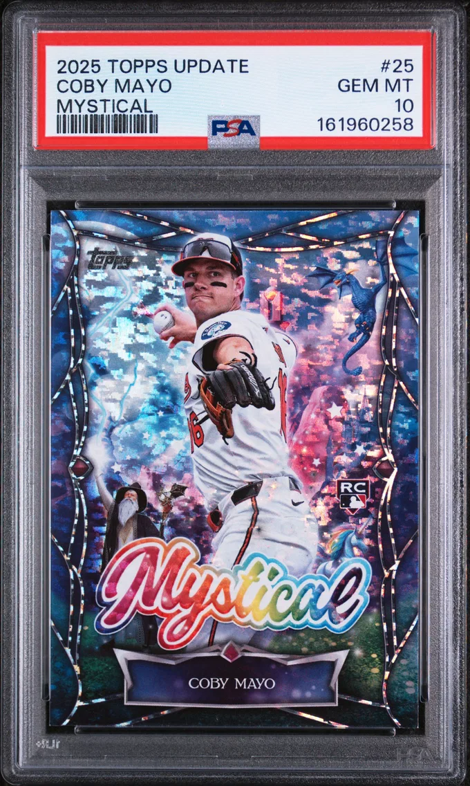 2025 #25 Coby Mayo PSA 10 Topps Update Mystical