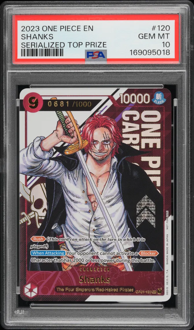 2023 #120 Shanks PSA 10 One Piece Promos