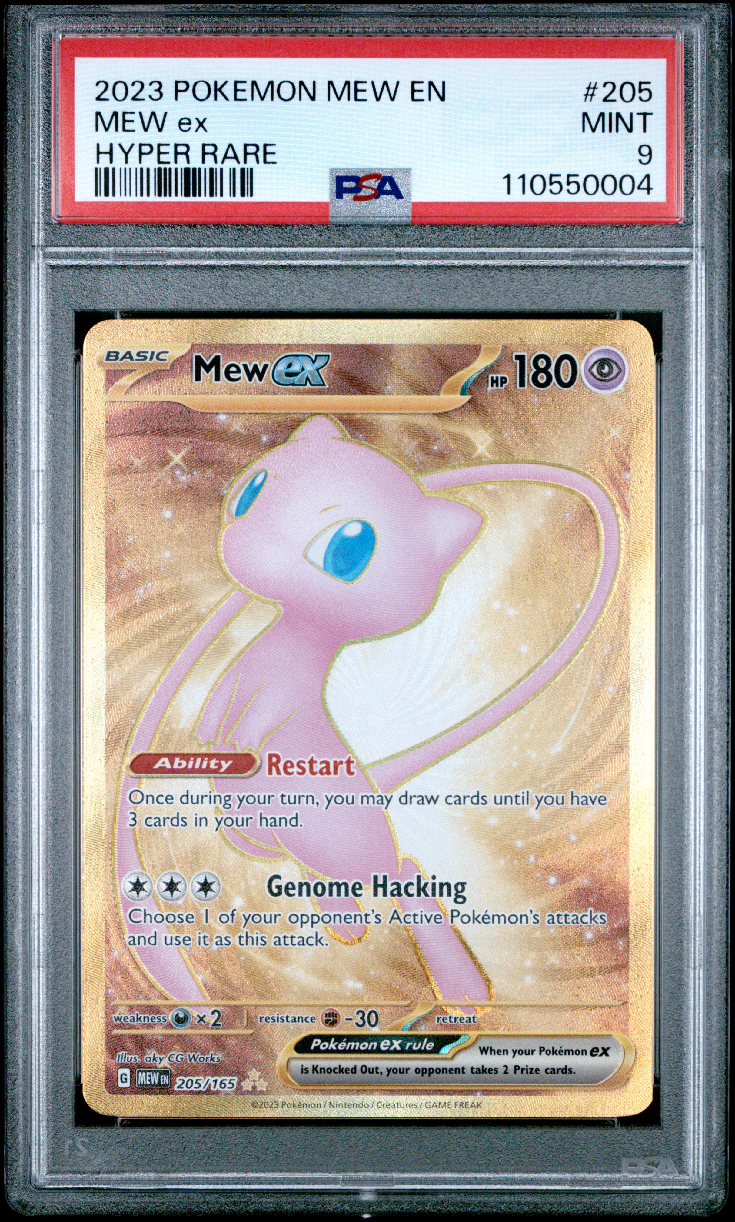 2023 #205 Mew Ex PSA 9 Mew En-151