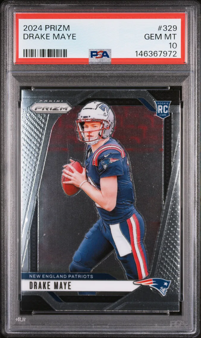 2024 #329 Drake Maye PSA 10 Panini Prizm