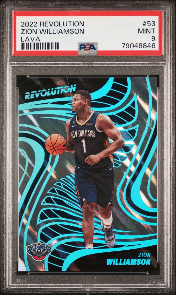 2022 #53 Zion Williamson PSA 9 Panini Revolution