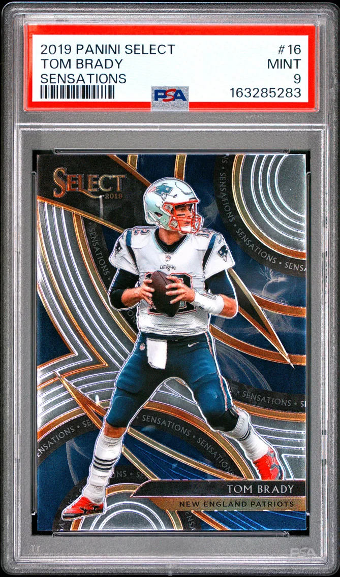 2019 #16 Tom Brady PSA 9 Panini Select Sensations